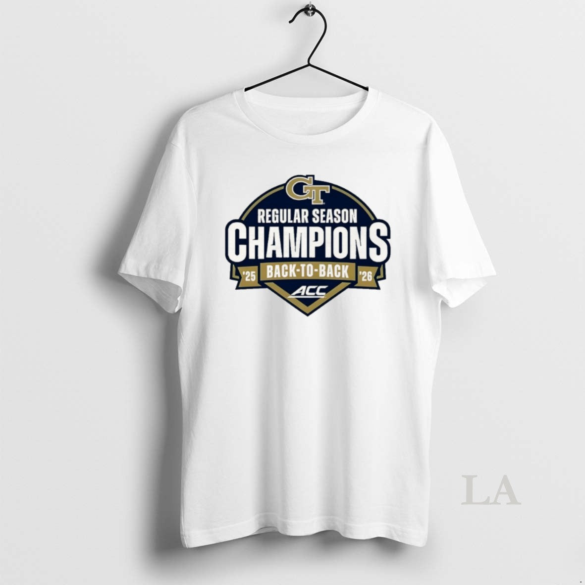 Original Georgia Tech Yellow Jackets Baseball Acc Regular Season Champions 2026 Back To Back - T-Shirt, Sweatshirt, Hoodie