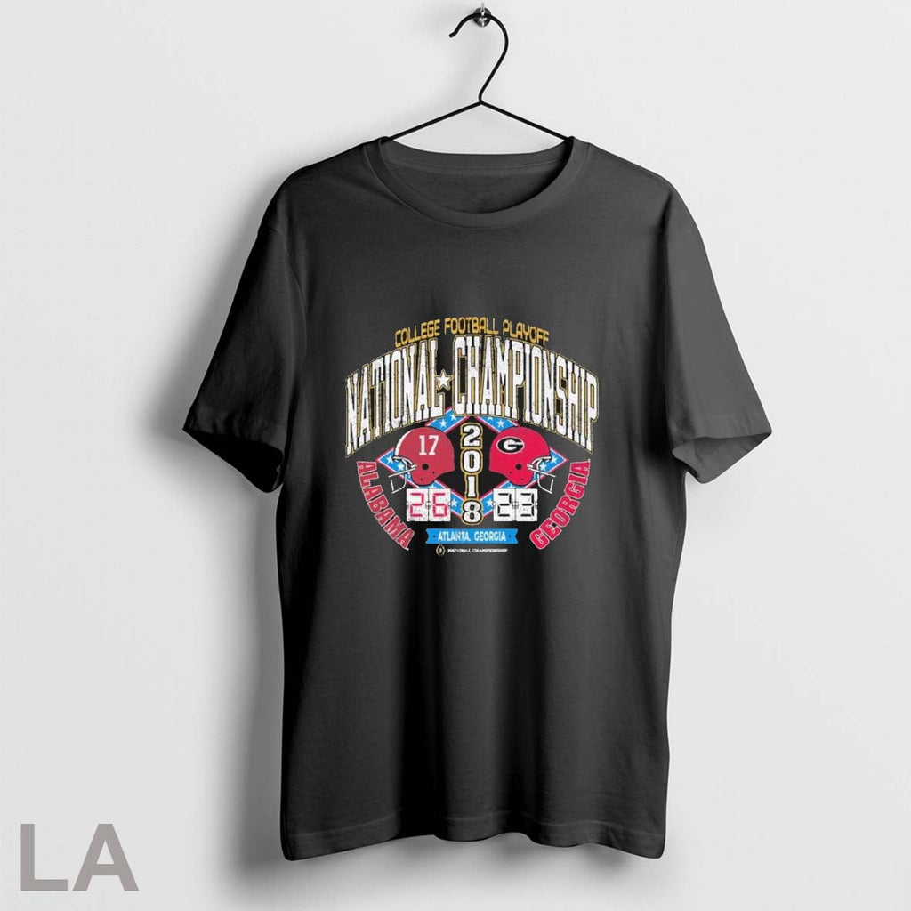 Original Georgia Vs Alabama 2018 Cfp National Championship Game Matchup Unisex T-shirt, Sweatshirt, Hoodie, Long Sleeve Tee - T-Shirt, Sweatshirt, Hoodie