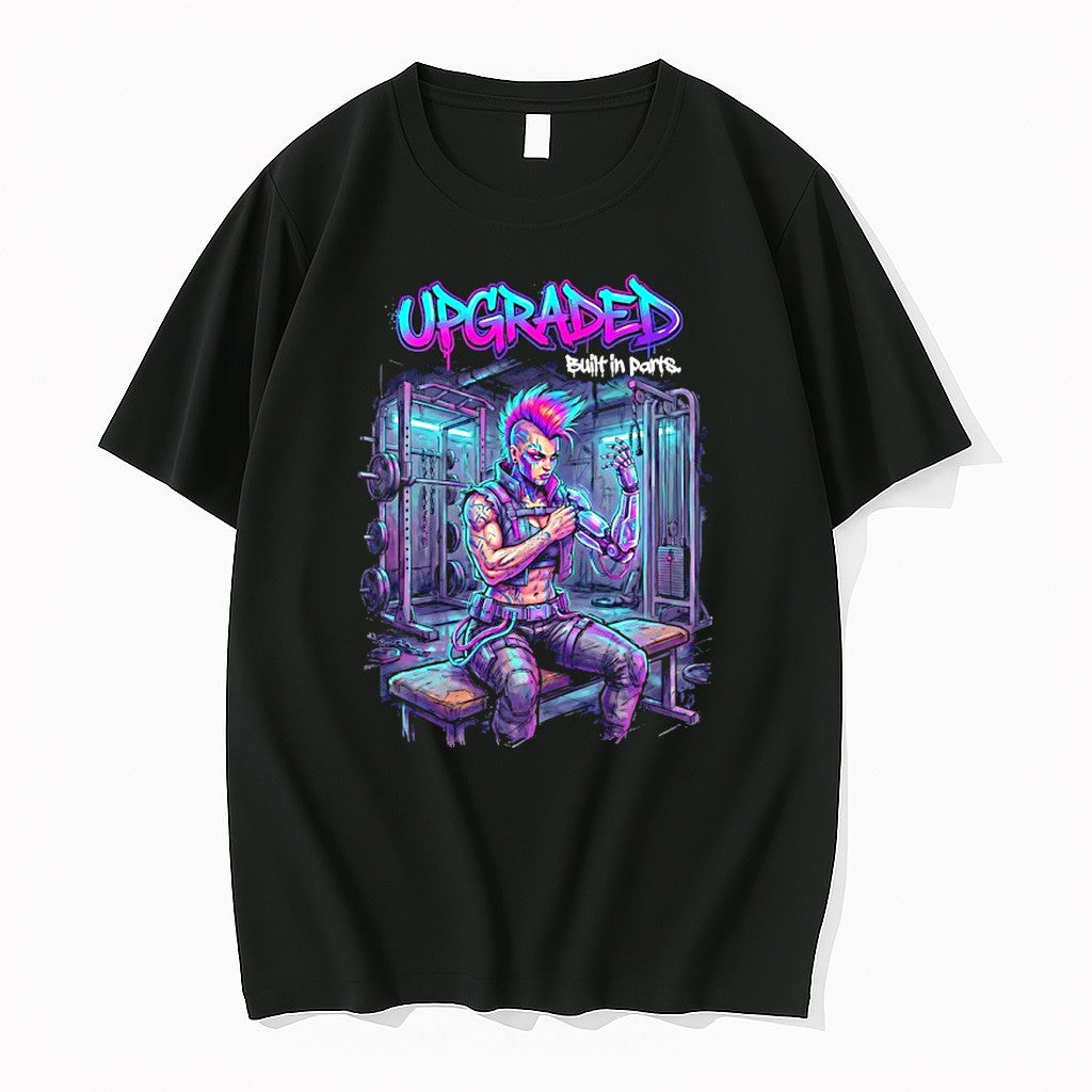 Original Girl Cyberpunk Upgraded Built In Parts Tshirts Jpg Unisex T-shirt, Sweatshirt, Hoodie, Long Sleeve Tee - T-Shirt, Sweatshirt, Hoodie