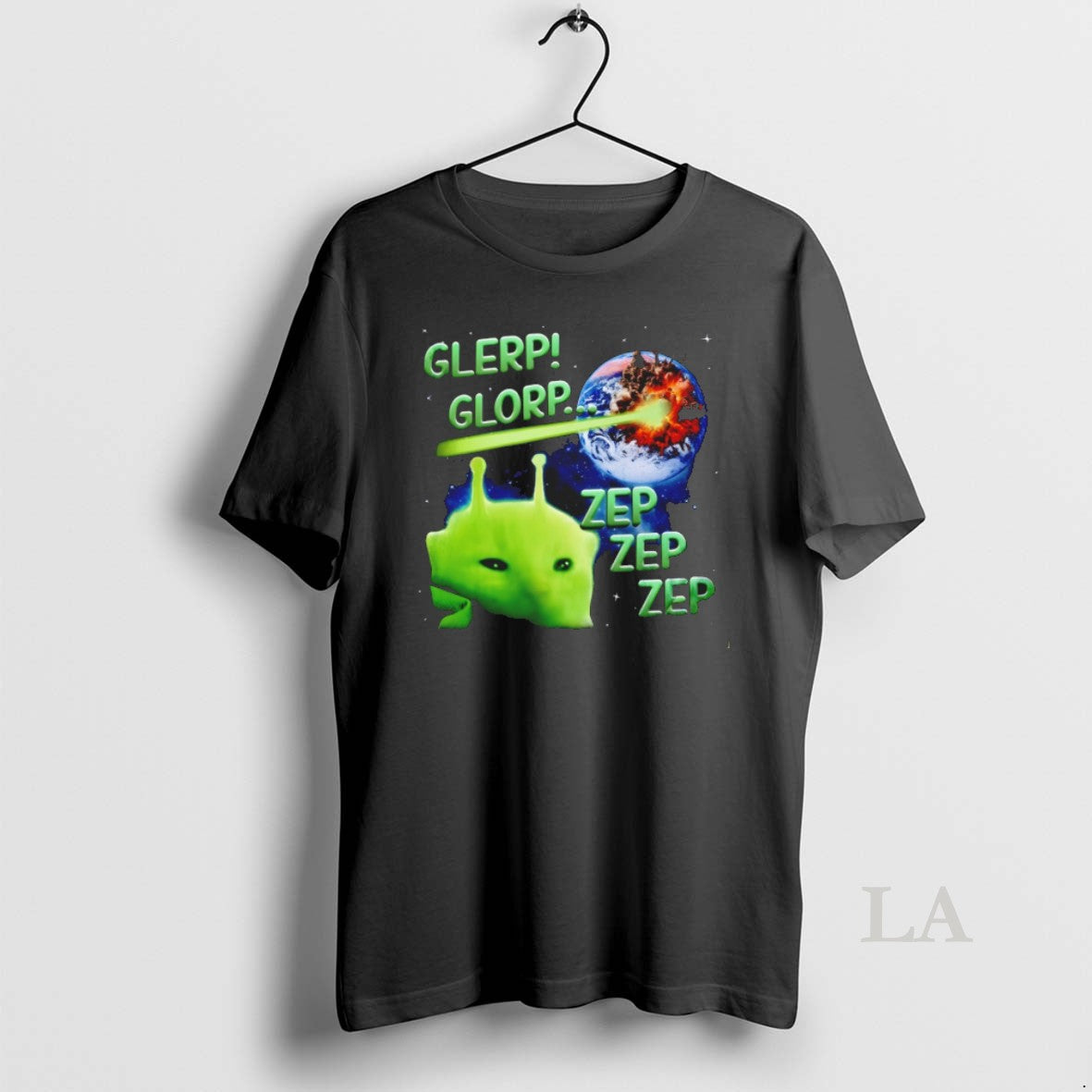 Original Glerp Glorp Funny Alien Cat Meme Unisex T-shirt, Sweatshirt, Hoodie, Long Sleeve Tee - T-Shirt, Sweatshirt, Hoodie