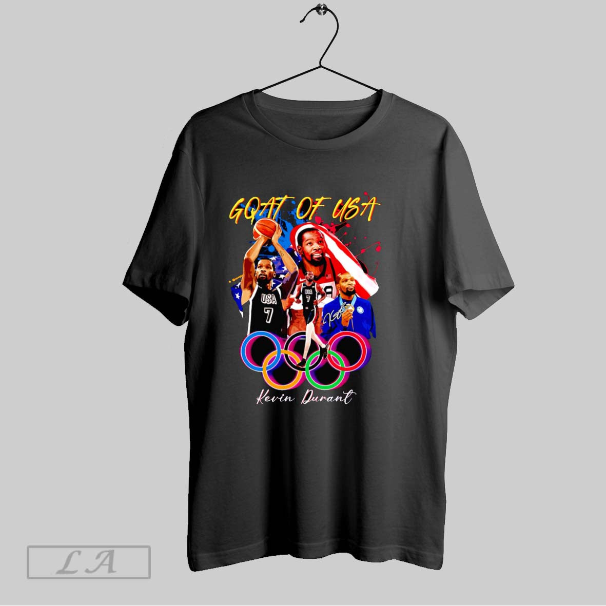 Original Goat Of Usa Kevin Durant Graphic Unisex T-shirt, Sweatshirt, Hoodie, Long Sleeve Tee - T-Shirt, Sweatshirt, Hoodie