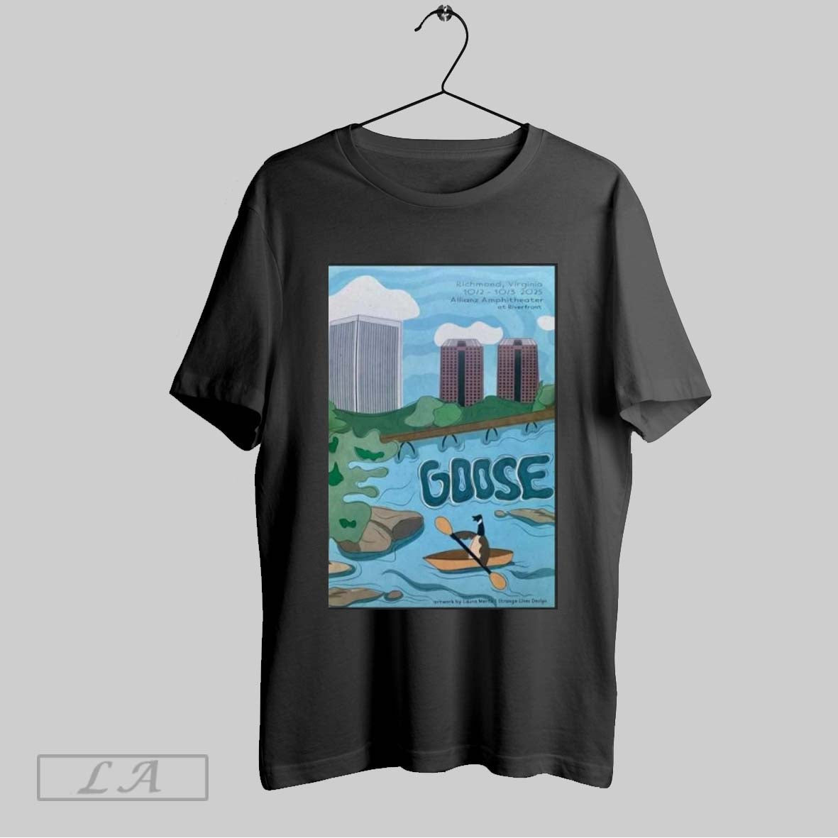 Original Goose Oct 2 3 2025 Poster Allianz Amphitheater Unisex T-shirt, Sweatshirt, Hoodie, Long Sleeve Tee - T-Shirt, Sweatshirt, Hoodie