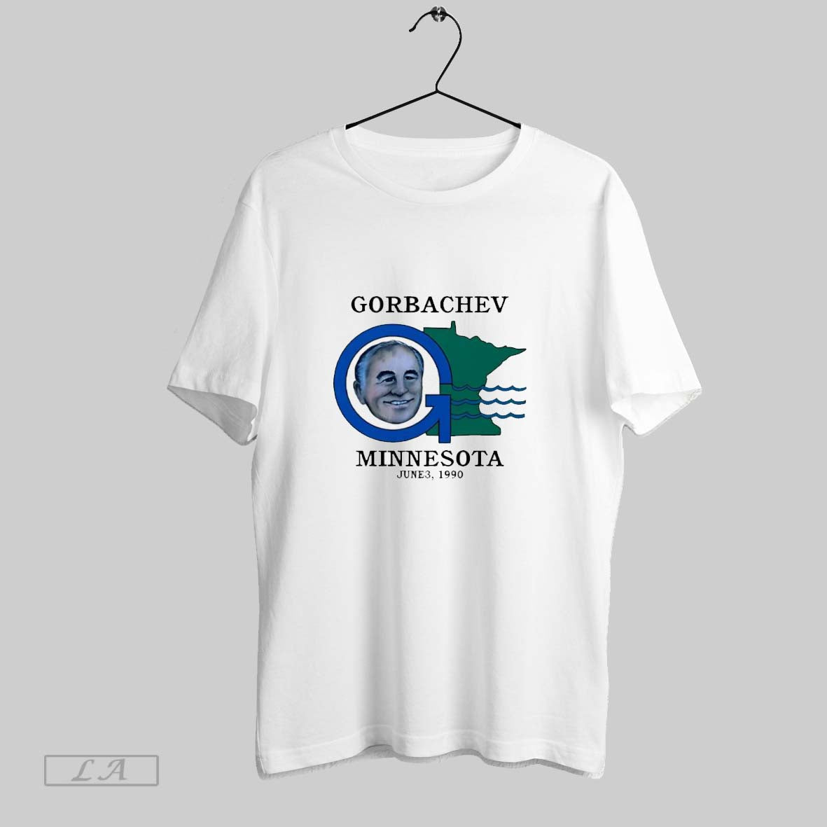 Original Gorbachev Minnesota June 3 1990 Unisex T-shirt, Sweatshirt, Hoodie, Long Sleeve Tee - T-Shirt, Sweatshirt, Hoodie