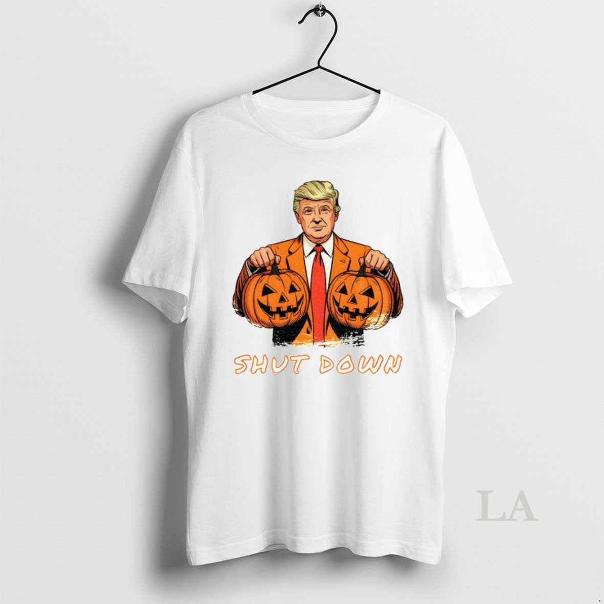 Original Government Shutdown Halloween Donald Trump Pumpkin Unisex T-shirt, Sweatshirt, Hoodie, Long Sleeve Tee - T-Shirt, Sweatshirt, Hoodie