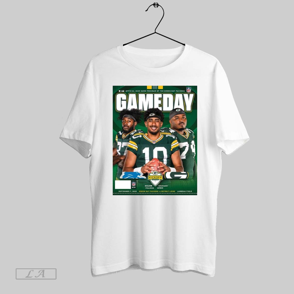 Original Green Bay Packers Vs Detroit Lions Kickoff Weekend Gameday Program 9 7 2025 Unisex T-shirt, Sweatshirt, Hoodie, Long Sleeve Tee - T-Shirt, Sweatshirt, Hoodie