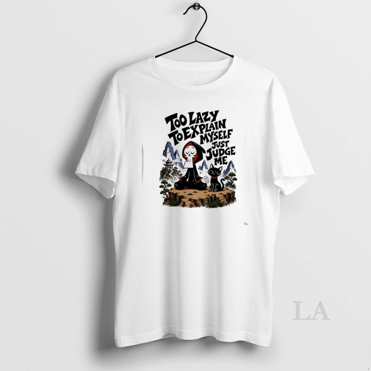 Original Grim Too Lazy To Explain Myself Just Judge Me Unisex T-shirt, Sweatshirt, Hoodie, Long Sleeve Tee - T-Shirt, Sweatshirt, Hoodie