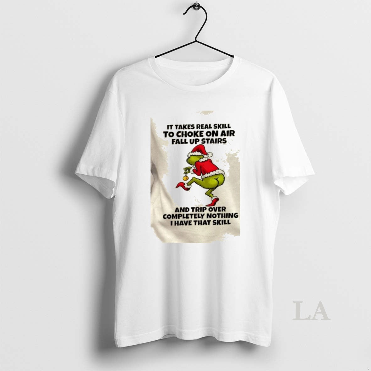 Original Grinch Takes Real Skill Choke Air Fall Up Stairs Trip T-Shirts, Hoodie, Sweatshirt - T-Shirt, Sweatshirt, Hoodie