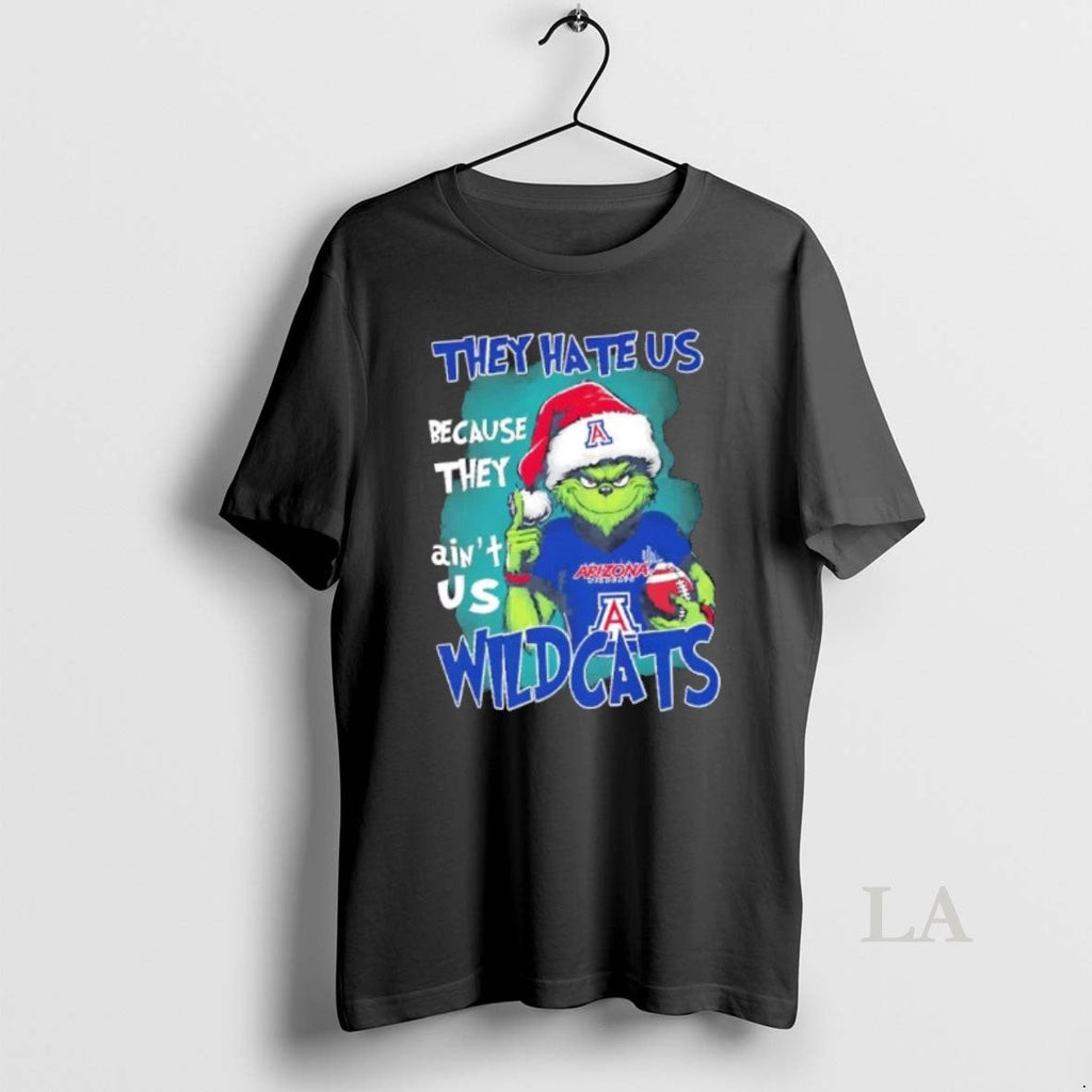Original Grinch They Hate Us Because They Aint Us Arizona Wildcats T-Shirts, Hoodie, Sweatshirt - T-Shirt, Sweatshirt, Hoodie