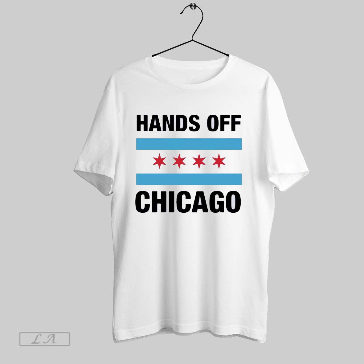 Original Hands Off Chicago Flag Unisex T-shirt, Sweatshirt, Hoodie, Long Sleeve Tee - T-Shirt, Sweatshirt, Hoodie