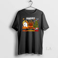 Original Happy Hallothanksmas Halloween Thanksgiving Christmas Unisex T-shirt, Sweatshirt, Hoodie, Long Sleeve Tee - T-Shirt, Sweatshirt, Hoodie