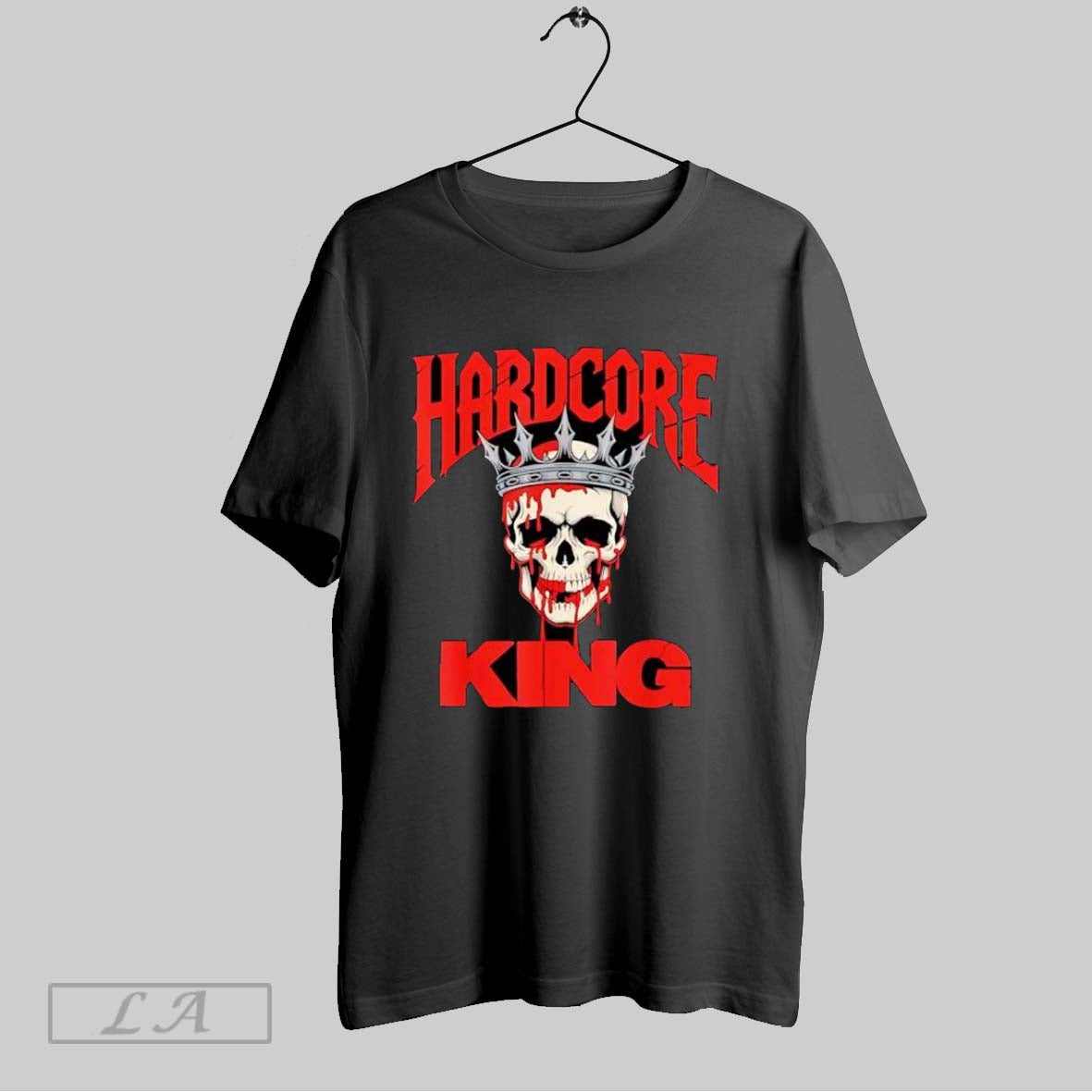 Original Hardcore King Bloody Skull With Crown Gothic Unisex T-shirt, Sweatshirt, Hoodie, Long Sleeve Tee - T-Shirt, Sweatshirt, Hoodie