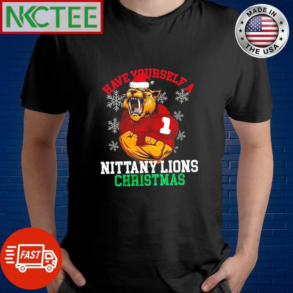 Original Have Yourself A Penn State Nittany Lions Christmas snow shirt Unisex T-shirt, Sweatshirt, Hoodie, Long Sleeve Tee - T-Shirt, Sweatshirt, Hoodie