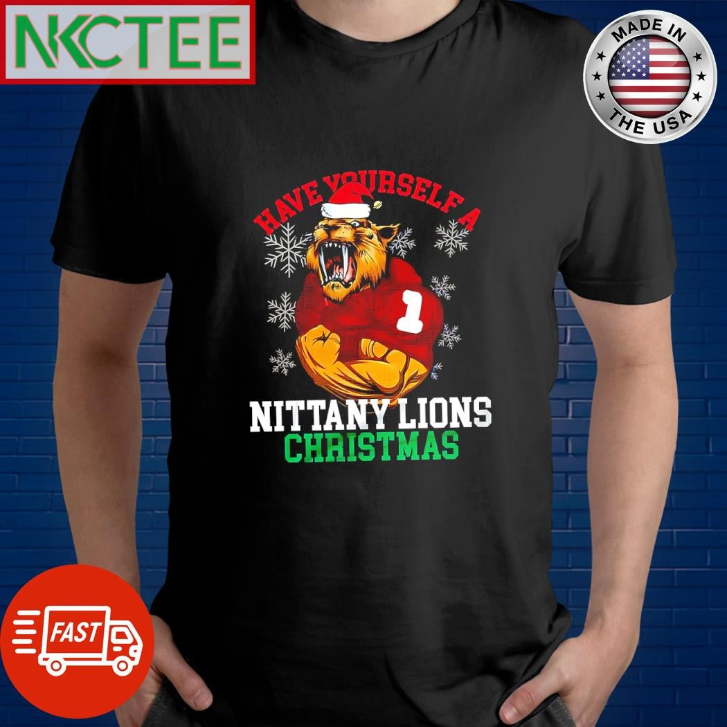 Original Have Yourself A Penn State Nittany Lions Christmas snow shirt Unisex T-shirt, Sweatshirt, Hoodie, Long Sleeve Tee - T-Shirt, Sweatshirt, Hoodie