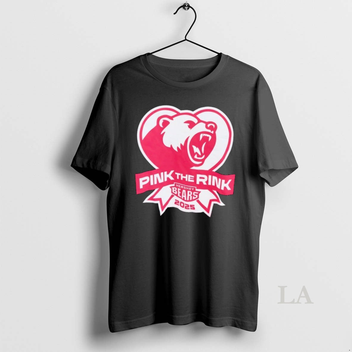Original Hershey Bears Pink The Rink 2025 Logo Unisex T-shirt, Sweatshirt, Hoodie, Long Sleeve Tee - T-Shirt, Sweatshirt, Hoodie