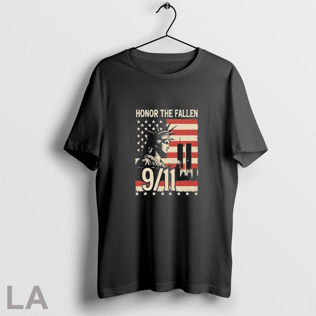 Original Honor The Fallen September 11 American Flag Unisex T-shirt, Sweatshirt, Hoodie, Long Sleeve Tee - T-Shirt, Sweatshirt, Hoodie