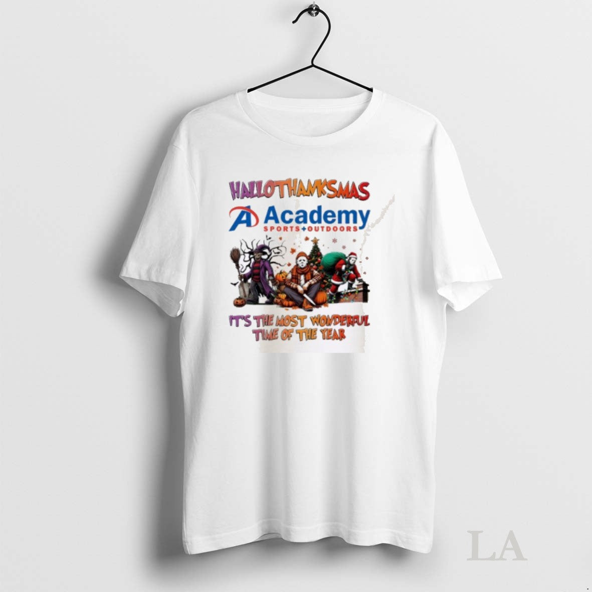 Original Horror Character X Academy Sports Outdoors Hallothanksmas Its The Most Wonderful Time Of The - T-Shirt, Sweatshirt, Hoodie
