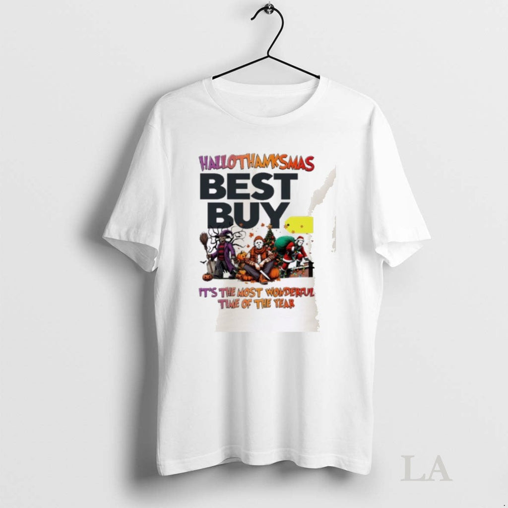 Original Horror Character X Best Buy Hallothanksmas Its The Most Wonderful Time Of The Year - T-Shirt, Sweatshirt, Hoodie