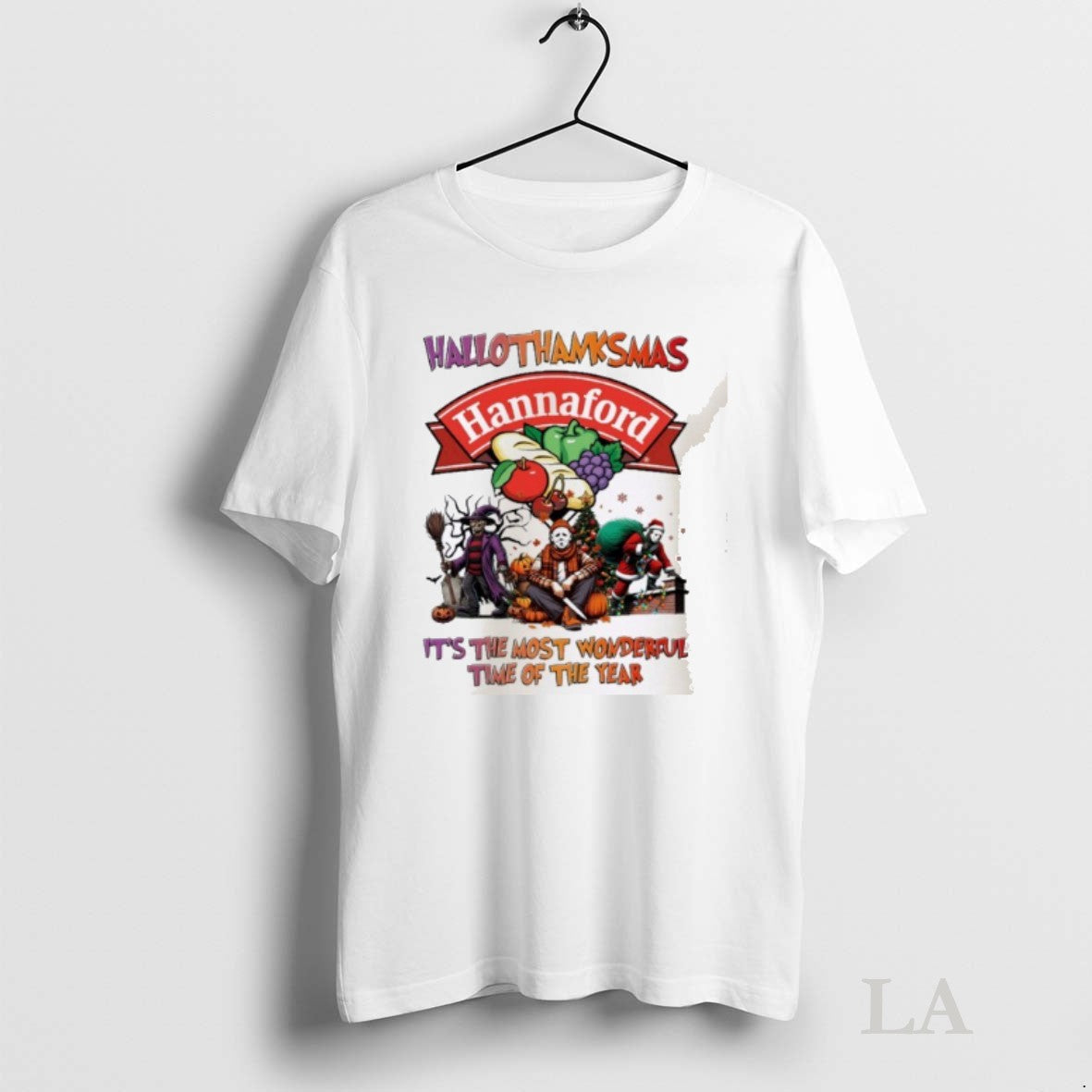 Original Horror Character X Hannaford Supermarkets Hallothanksmas Its The Most Wonderful Time Of The Year - T-Shirt, Sweatshirt, Hoodie