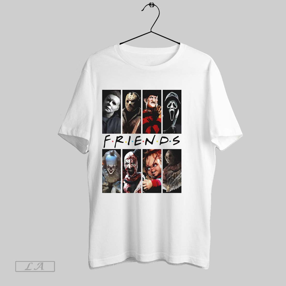 Original Horror Movie Friends Michael Myers Jason Freddy Krueger Ghostface Unisex T-shirt, Sweatshirt, Hoodie, Long Sleeve Tee - T-Shirt, Sweatshirt, Hoodie