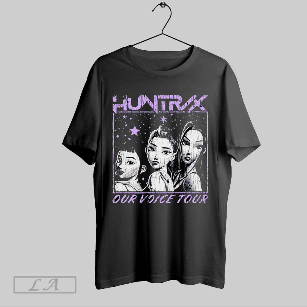 Original Huntrix Our Voice Tour Unisex T-shirt, Sweatshirt, Hoodie, Long Sleeve Tee - T-Shirt, Sweatshirt, Hoodie