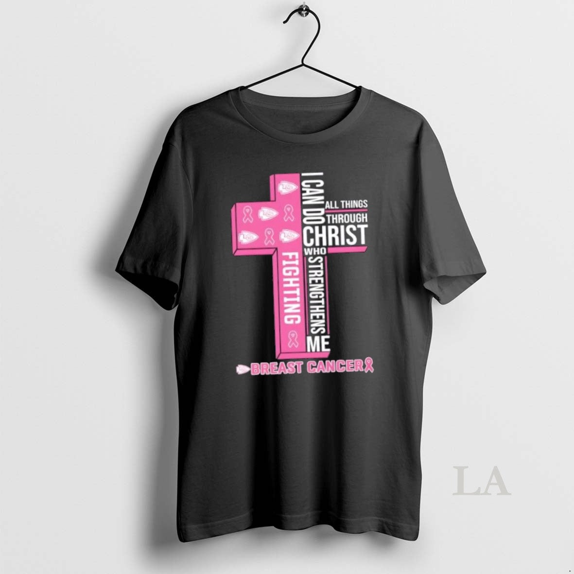 Original I Can Do All Things Through Christ Who Strengthens Me Breast Cancer Kansas City Unisex T-shirt, Sweatshirt, Hoodie, Long Sleeve Tee - T-Shirt, Sweatshirt, Hoodie