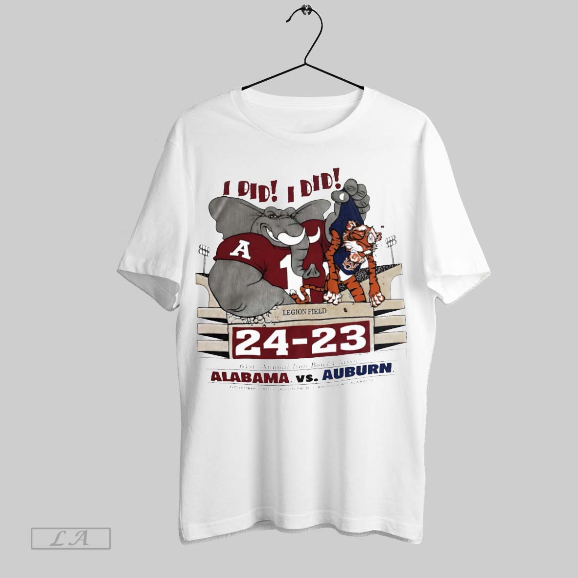 Original I Did I Did Alabama Vs Auburn 61st Annual Iron Bowl Unisex T-shirt, Sweatshirt, Hoodie, Long Sleeve Tee - T-Shirt, Sweatshirt, Hoodie