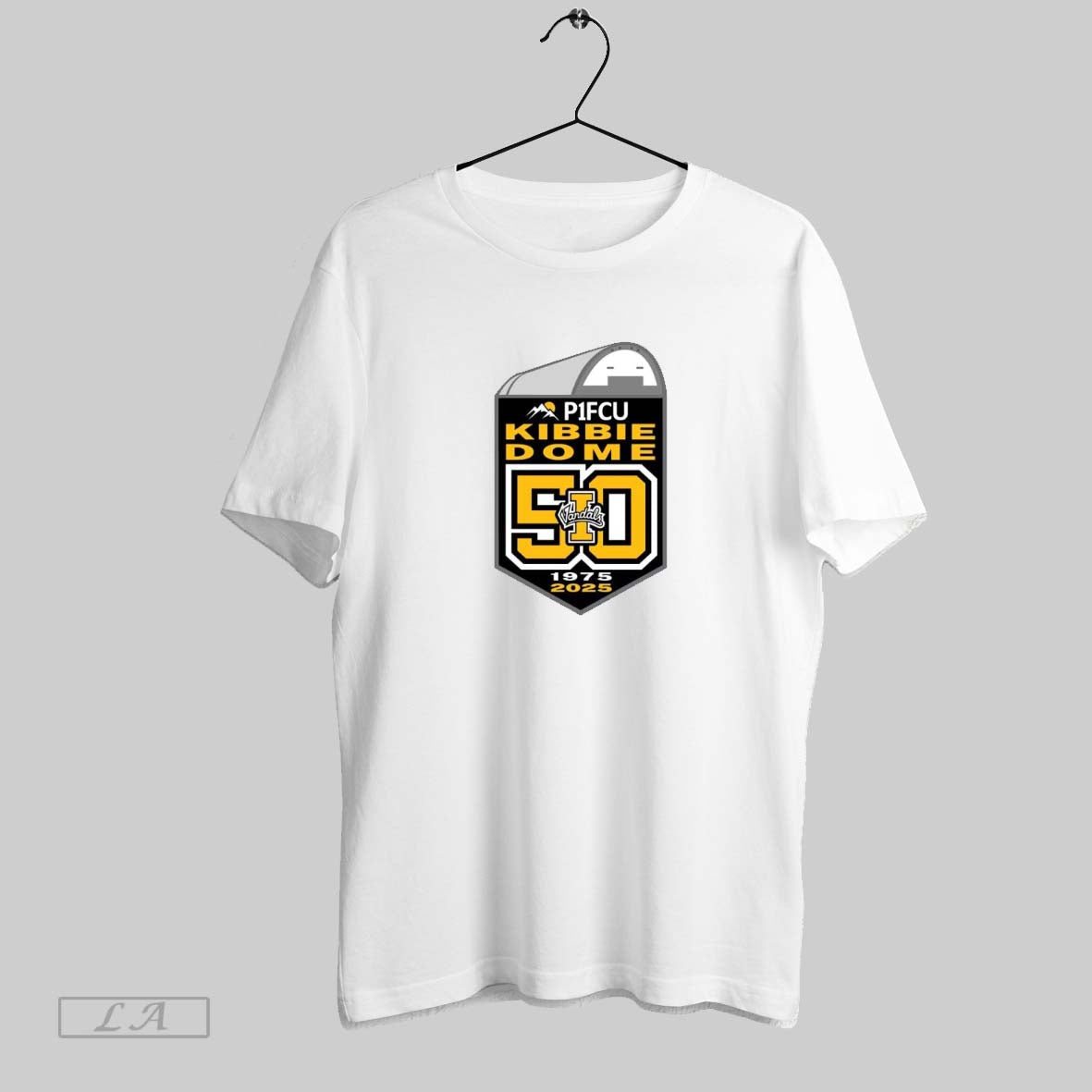 Original Idaho Vandals 50th Anniversary Of The Kibbie Dome Logo Unisex T-shirt, Sweatshirt, Hoodie, Long Sleeve Tee - T-Shirt, Sweatshirt, Hoodie