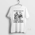Original Im This Close To Flippin Tables Like Jesus Unisex T-shirt, Sweatshirt, Hoodie, Long Sleeve Tee - T-Shirt, Sweatshirt, Hoodie