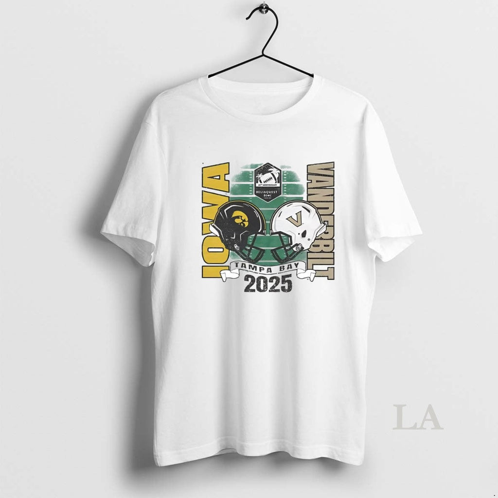 Original Iowa Hawkeyes Vs Vanderbilt Commodores 2025 Reliaquest Bowl Head Head Helmet T-Shirts, Hoodie, Sweatshirt - T-Shirt, Sweatshirt, Hoodie