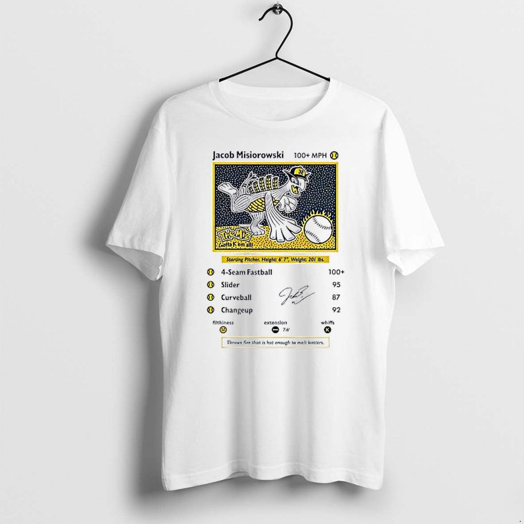 Original Jacob Misiorowski Milwaukee Brewers Mlb Jacob Misiorowski 100 Mph The Miz Tshirts - T-Shirt, Sweatshirt, Hoodie
