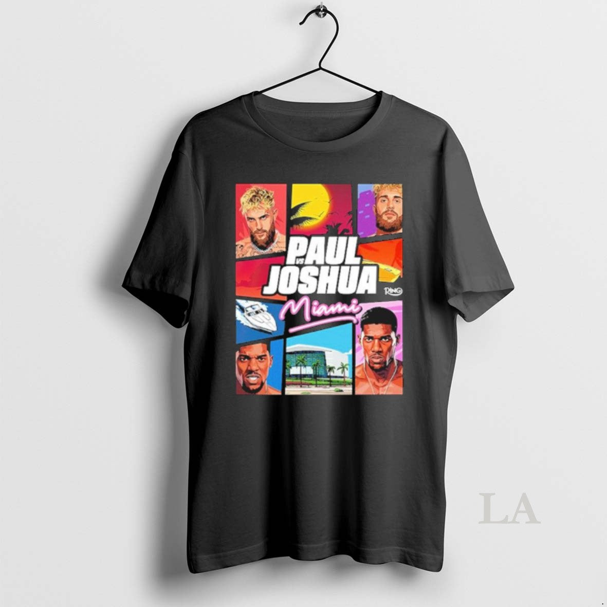 Original Jake Paul Vs Anthony Joshua Match Showdown Vice City Miami T-Shirts, Hoodie, Sweatshirt - T-Shirt, Sweatshirt, Hoodie
