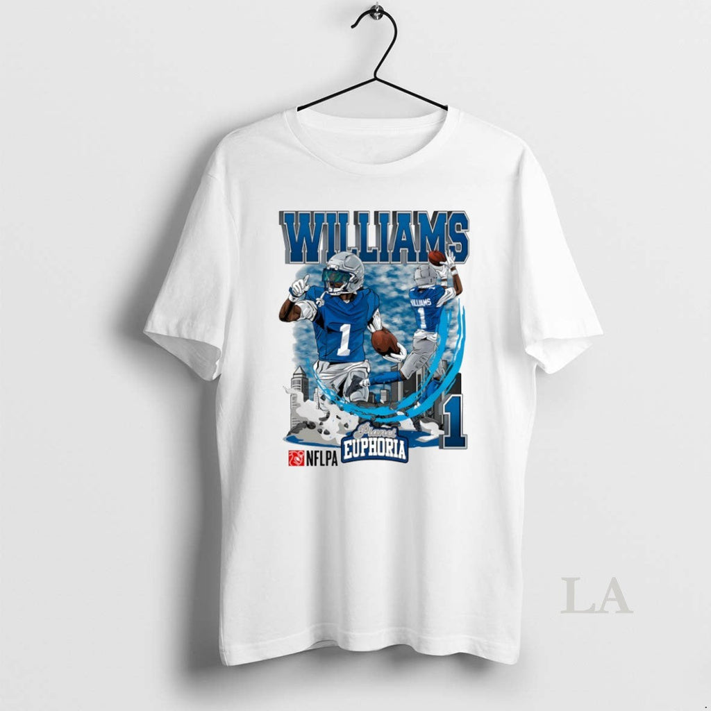 Original Jameson Williams 1 Detroit Lions Football Comic Circle T-Shirts, Hoodie, Sweatshirt - T-Shirt, Sweatshirt, Hoodie