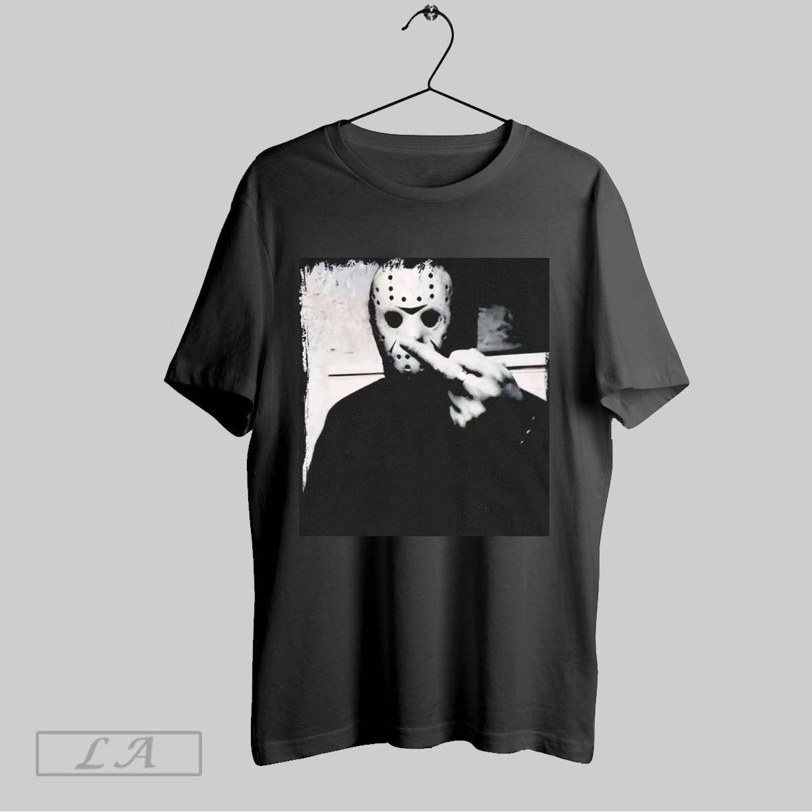 Original Jason Voorhees Middle Finger Unisex T-shirt, Sweatshirt, Hoodie, Long Sleeve Tee - T-Shirt, Sweatshirt, Hoodie