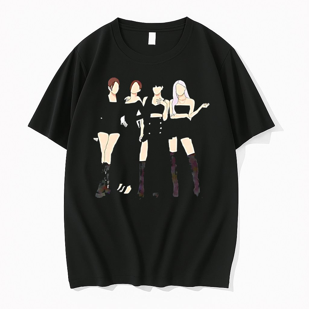 Original Jisoo Jennie Lisa Rose Blackpink Black Tshirts Jpg Unisex T-shirt, Sweatshirt, Hoodie, Long Sleeve Tee - T-Shirt, Sweatshirt, Hoodie