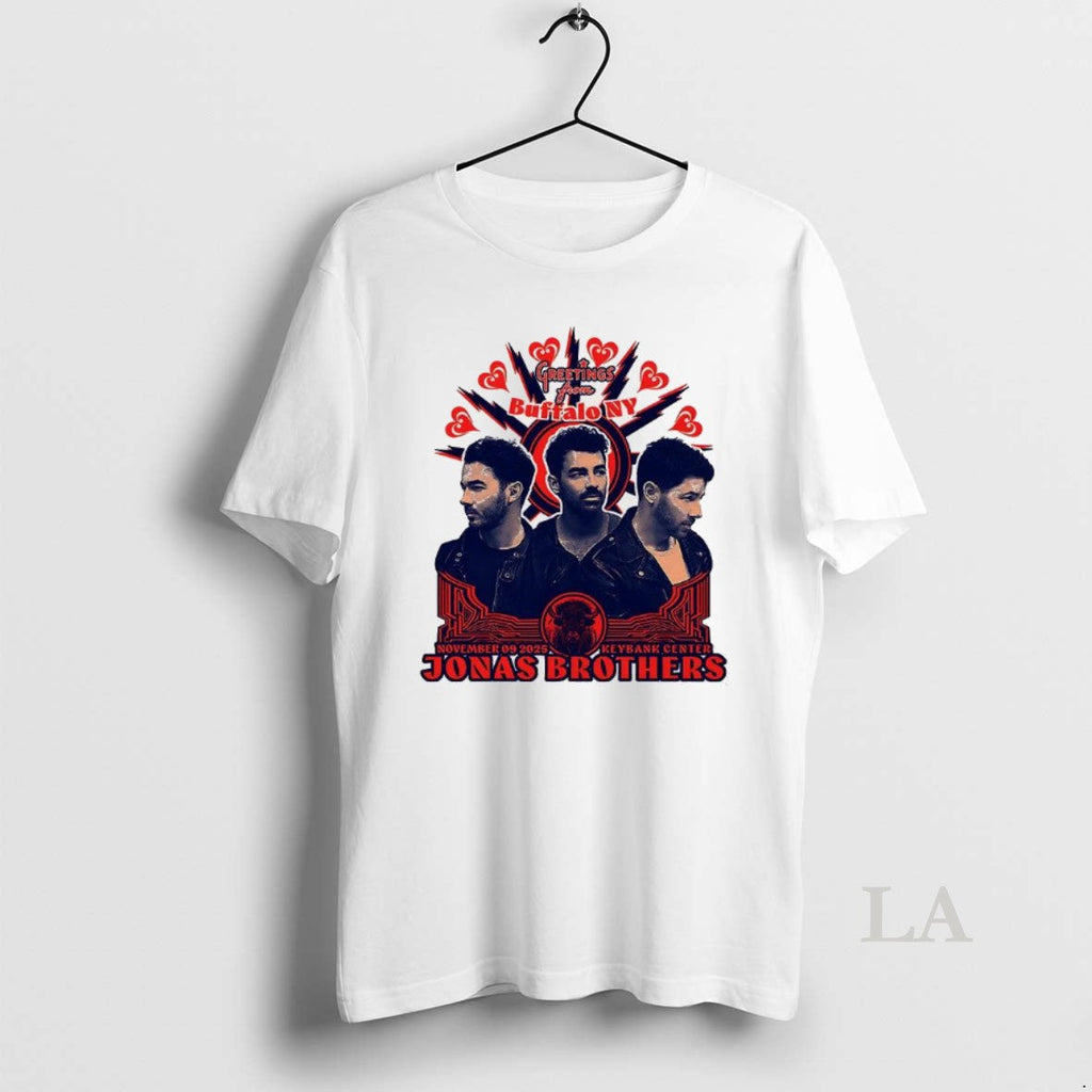 Original Jonas Greetings Your Hometown Buffalo Ny Keybank Center 2025 T-Shirts, Hoodie, Sweatshirt - T-Shirt, Sweatshirt, Hoodie