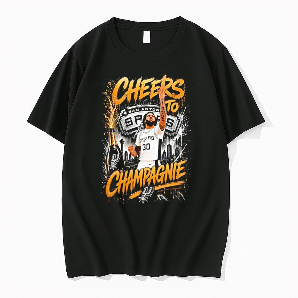 Original Julian Champagnie Cheers To Champagnie San Antonio Spurs Player Tshirts Unisex T-shirt, Sweatshirt, Hoodie, Long Sleeve Tee - T-Shirt, Sweatshirt, Hoodie