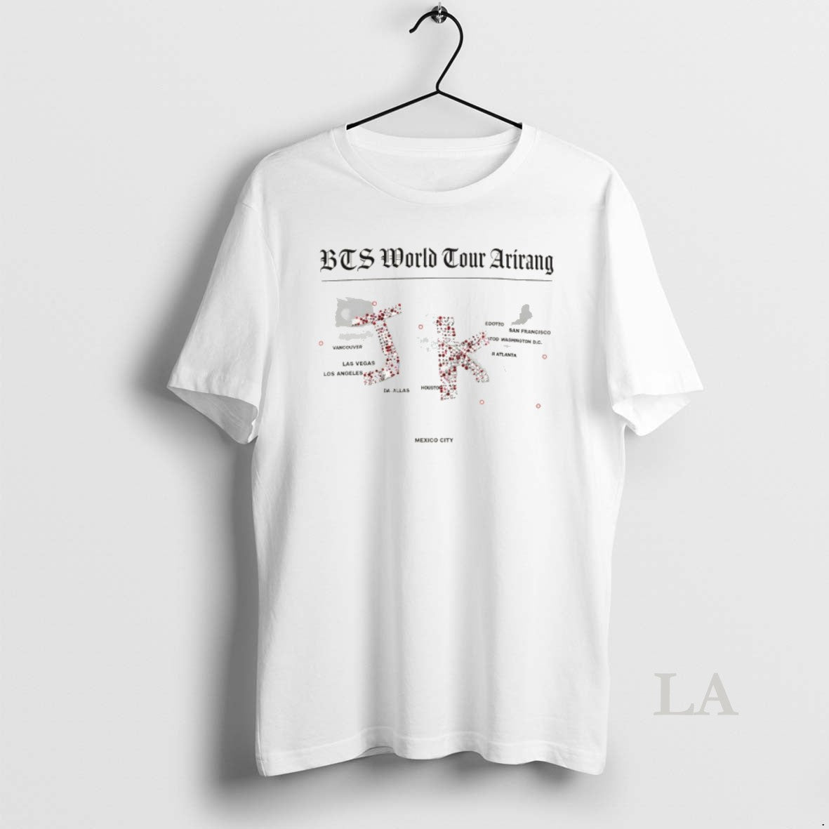 Original Jungkook Bts World Tour Arirang Jk Map 2026 Unisex T-shirt, Sweatshirt, Hoodie, Long Sleeve Tee - T-Shirt, Sweatshirt, Hoodie