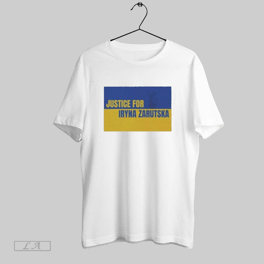 Original Justice For Ukrainian Iryna Zarutska Unisex T-shirt, Sweatshirt, Hoodie, Long Sleeve Tee - T-Shirt, Sweatshirt, Hoodie