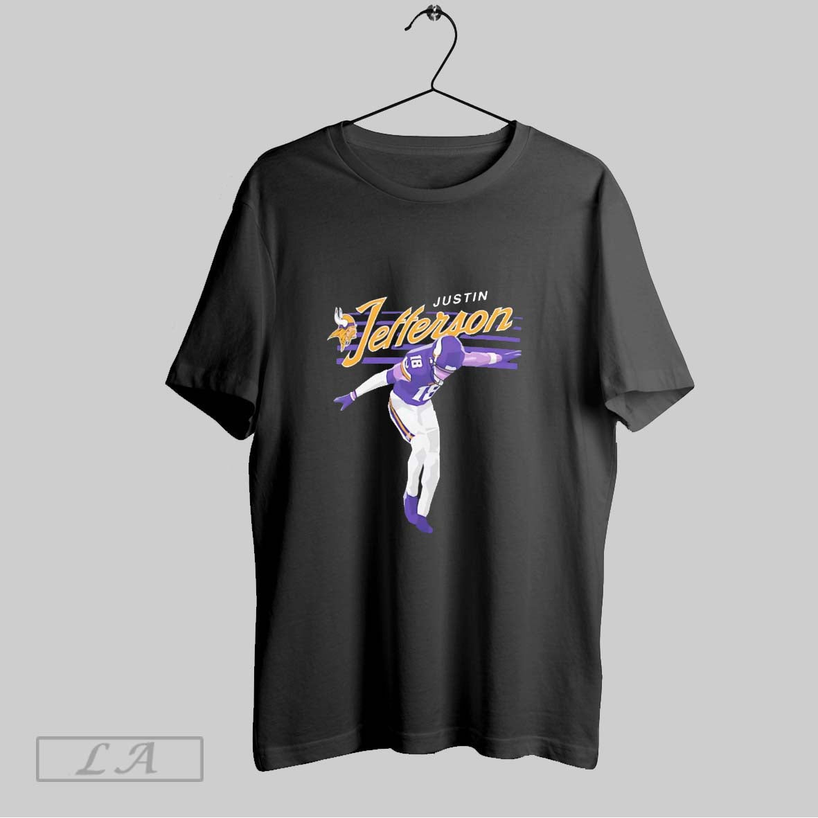 Original Justin Jefferson Minnesota Vikings Player Graphic Unisex T-shirt, Sweatshirt, Hoodie, Long Sleeve Tee - T-Shirt, Sweatshirt, Hoodie
