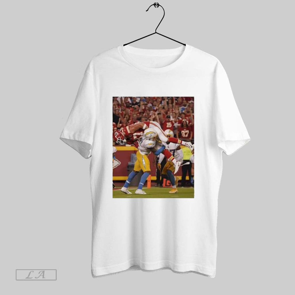 Original Kansas City Chiefs Los Angeles Chargers Football Player Tackle Unisex T-shirt, Sweatshirt, Hoodie, Long Sleeve Tee - T-Shirt, Sweatshirt, Hoodie