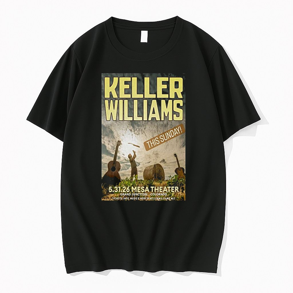 Original Keller Williams Winter Mesa Theater Tour May 31 2026 1 Tshirts Jpg Unisex T-shirt, Sweatshirt, Hoodie, Long Sleeve Tee - T-Shirt, Sweatshirt, Hoodie
