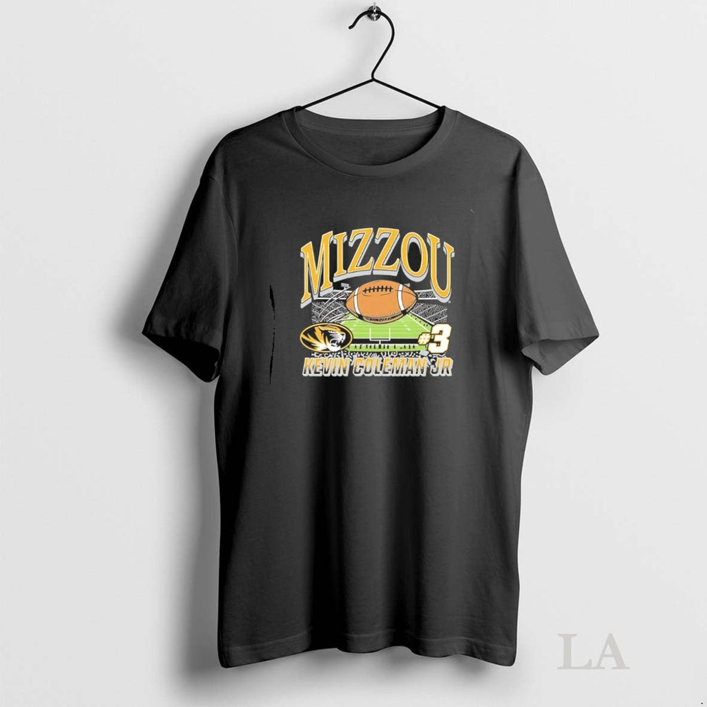 Original Kevin Coleman Jr 3 Missouri Tigers Football Name And Number Unisex T-shirt, Sweatshirt, Hoodie, Long Sleeve Tee - T-Shirt, Sweatshirt, Hoodie