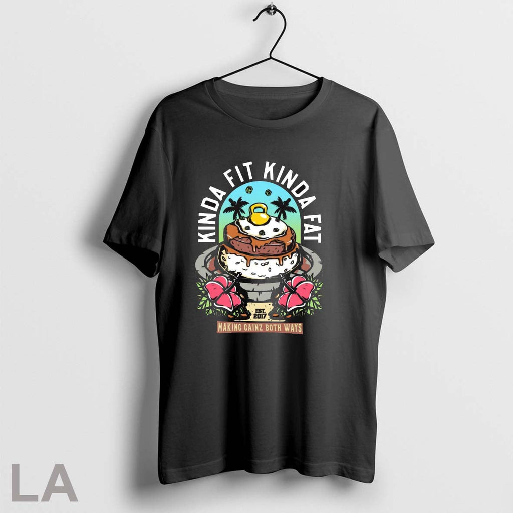 Original Kinda Fit Kinda Fat Making Gainz Both Ways Est 2017 Graphic T Shirt Unisex T-shirt, Sweatshirt, Hoodie, Long Sleeve Tee - T-Shirt, Sweatshirt, Hoodie