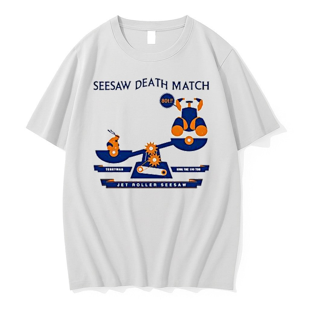 Original Kinnikuman Seesaw Death Match 80t Terryman King The 100 Ton Jet Roller Seesaw Tshirts - T-Shirt, Sweatshirt, Hoodie