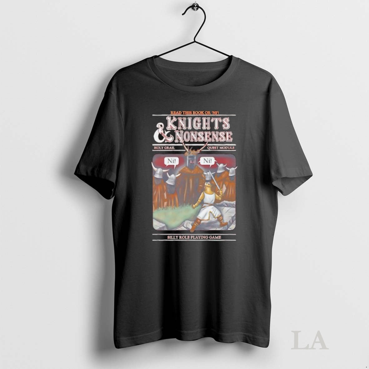 Original Knights Nonsense Holy Grail Quest Module Read This Book Or Ni Silly Role Playing Unisex T-shirt, Sweatshirt, Hoodie, Long Sleeve Tee - T-Shirt, Sweatshirt, Hoodie