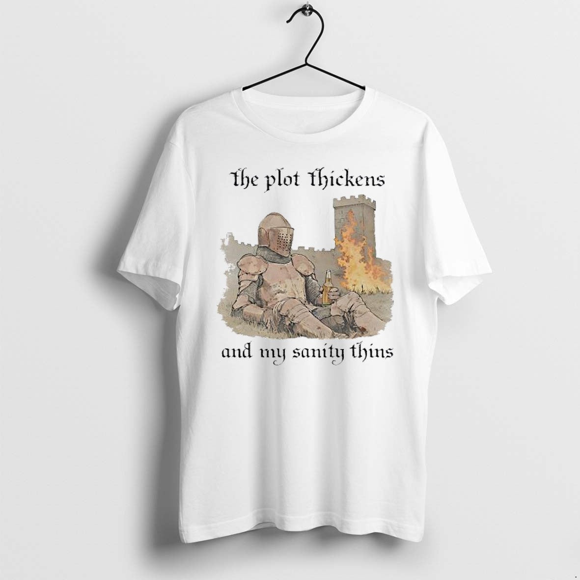 Original Knights The Plot Thickens And My Sanity Thins Tshirts Jpg Unisex T-shirt, Sweatshirt, Hoodie, Long Sleeve Tee - T-Shirt, Sweatshirt, Hoodie