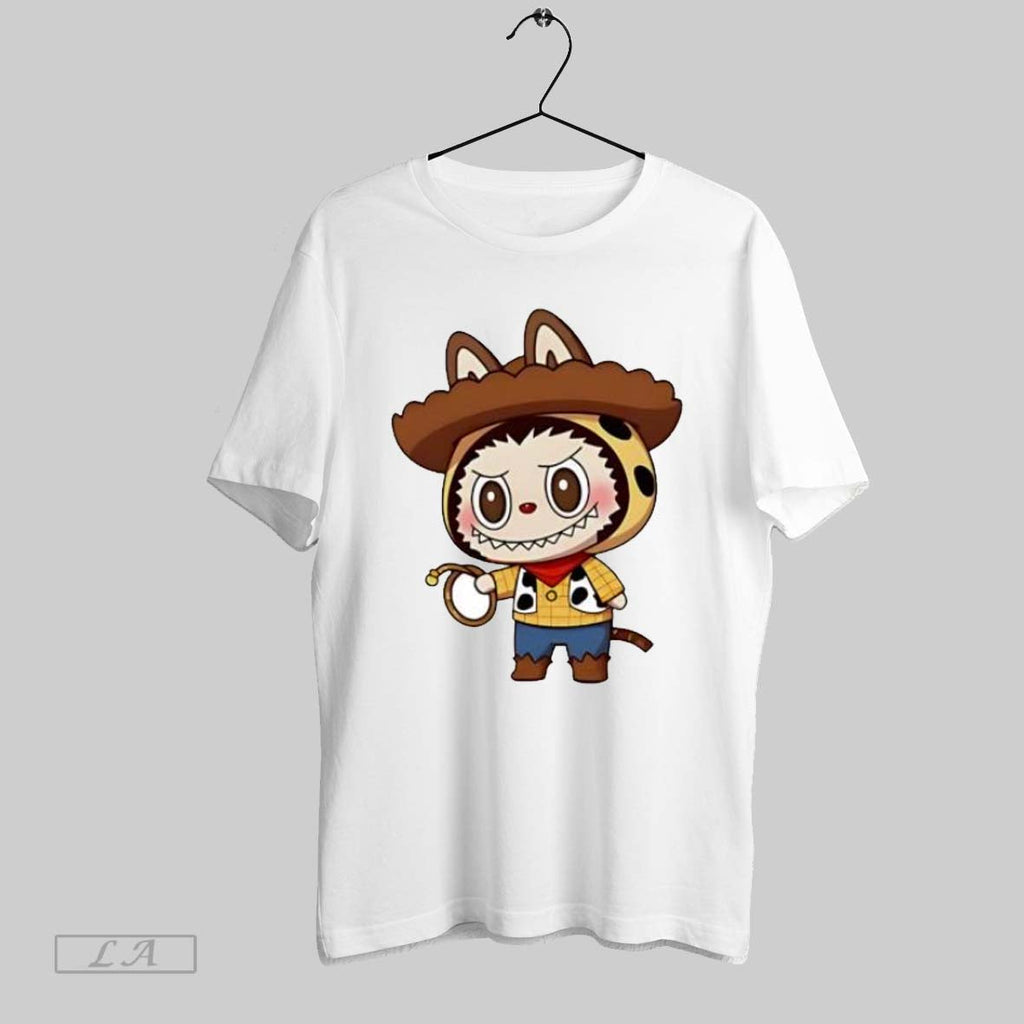 Original Labubu Woody The Cowboy Holding A Rope Unisex T-shirt, Sweatshirt, Hoodie, Long Sleeve Tee - T-Shirt, Sweatshirt, Hoodie