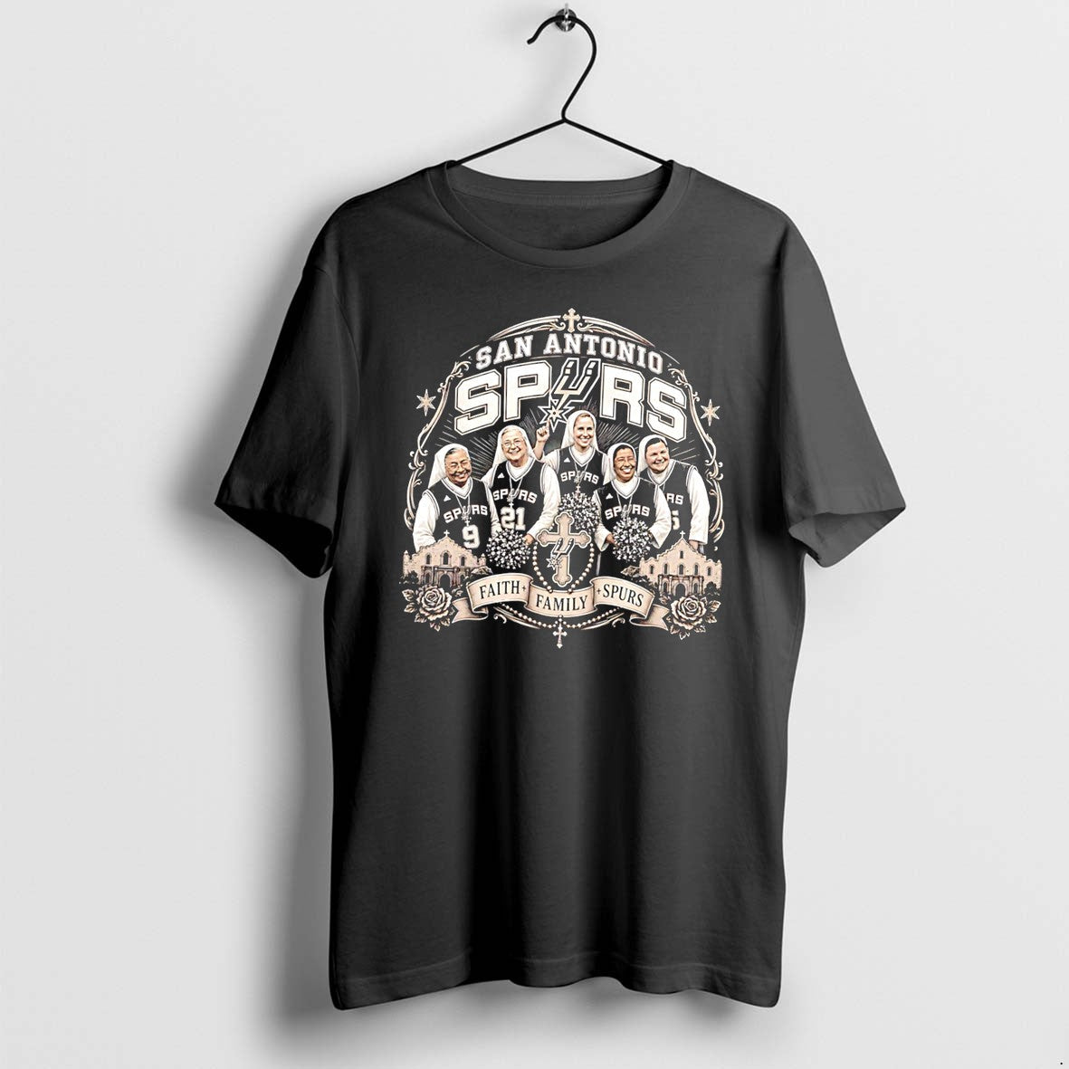 Original Las Monjas De San Antonio Spurs Catholic Sisters Faith Family Spurs Tee Tshirts Unisex T-shirt, Sweatshirt, Hoodie, Long Sleeve Tee - T-Shirt, Sweatshirt, Hoodie