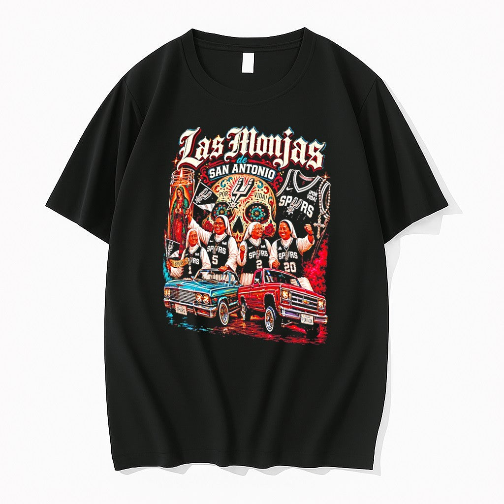 Original Las Monjas De San Antonio Spurs Spurs Supporting Catholic Sisters Tee Tshirts Unisex T-shirt, Sweatshirt, Hoodie, Long Sleeve Tee - T-Shirt, Sweatshirt, Hoodie