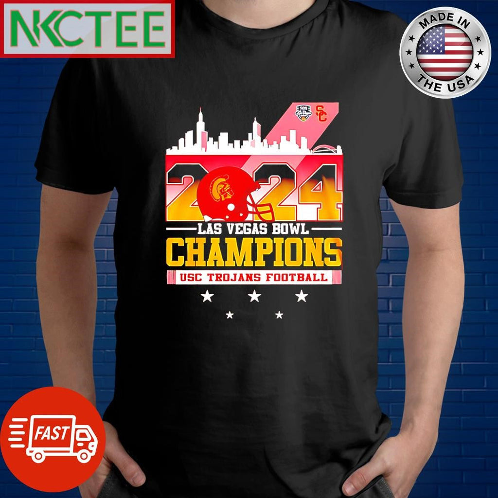 Original Las Vegas Bowl Champions USC Trojans Football 2024 city helmet shirt Unisex T-shirt, Sweatshirt, Hoodie, Long Sleeve Tee - T-Shirt, Sweatshirt, Hoodie
